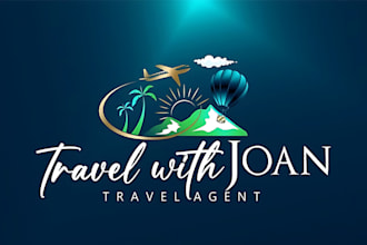 make a modern travel, hotel, adventure and agency logo design