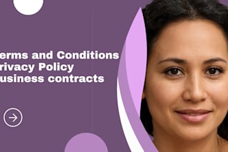 draft business contracts, privacy policies, and terms and conditions