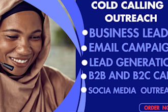 do professional cold calling outreach campaign for you