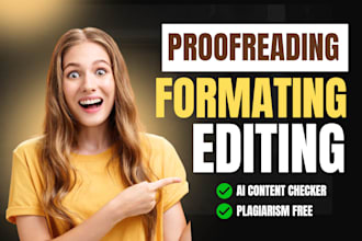format, edit and proofread your thesis, dissertation and research paper