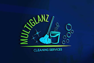 do clean house, janitorial or commercial cleaning logo