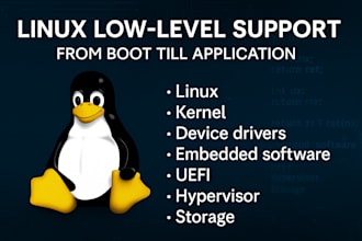 fix linux kernel crashes, optimize drivers, tune performance, build embedded sw