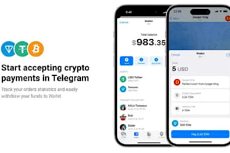 develop a premium crypto payment telegram store bot