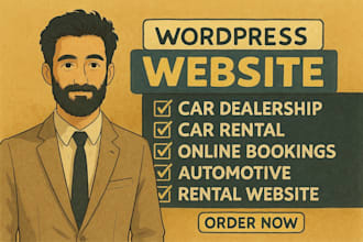 design or redesign a stunning car rental website with booking system
