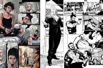 comic book page illustration comic storyboard comic book panel comic book artist