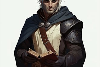 draw dnd character art fantasy scifi illustration for you
