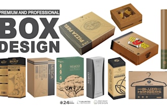 design custom kraft box packaging design with eco friendly designs