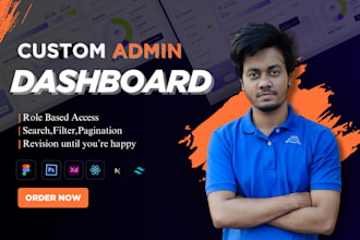 develop custom admin dashboard
