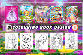 do create coloring book pages and book covers design for amazon kdp