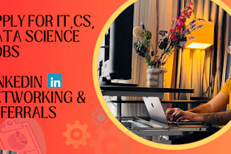 apply to computer science jobs and network on linkedin