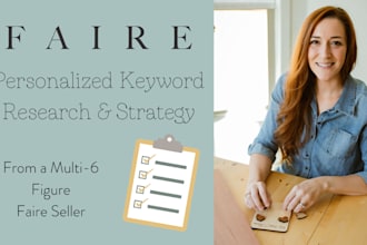 create a custom keyword strategy to grow your business on faire