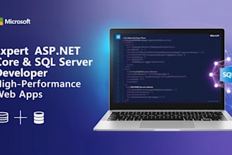 develop professional asp net core web application using c sharp and sql s