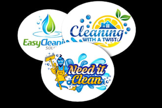do modern pressure washing, power and home cleaning service logo design