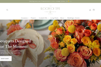flower shopify store bouquets garden florist floral website dropshipping store