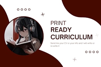 write your curriculum for you