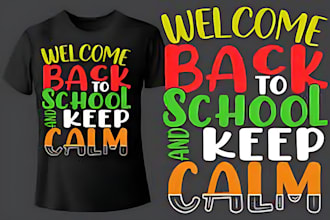 do school summer t shirt logo graphic t shirt design within 24 hrs