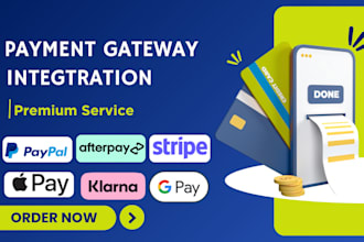 fix and setup payment gateway paypal stripe google pay on your website