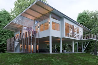 remodel 3d architecture parametric exterior design,grasshopper, modern apartment