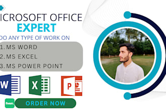 format, edit, design, create word, excel and power point document