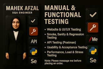qa test and review website and app with UI UX and functionality testing