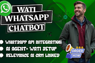 setup wati whatsapp chatbot, whatsaap api, whatsapp ai agent on relevance ai crm