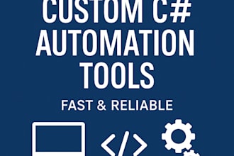 create a custom c sharp automation script or desktop tool