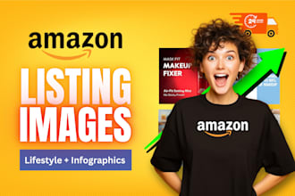 design amazon listing images lifestyle and infographics