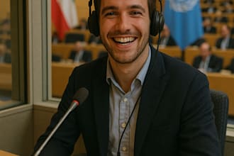 be your french interpreter for webinars , video calls