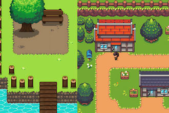 do pixel art tileset game art top down tile map asset sprites sprite sheet