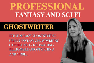 ghostwrite, rewrite thrilling fantasy, sci fi story