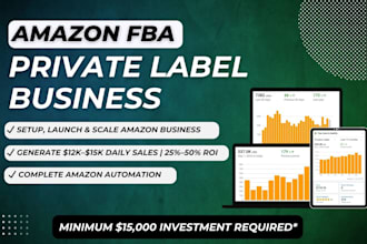launch and automate amazon private label business or amazon fba pl store