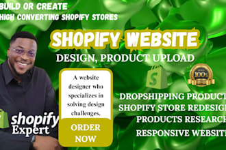 shopify development design and redesign shopify clothing dropshipping website