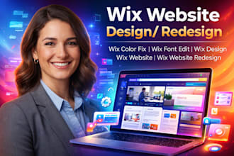 design wix website, customize wix website colors and fonts, wix website redesign