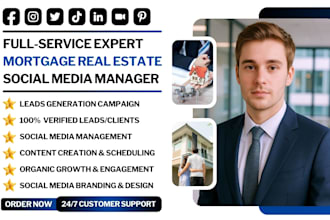 generate mortgage insurance leads real estate social media marketing manager