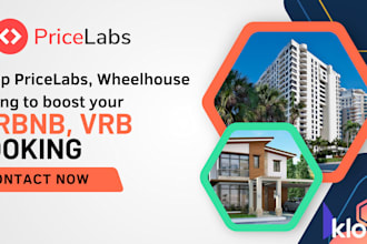 setup pricelabs, wheelhouse pricing to boost your airbnb, vrbo listing booking
