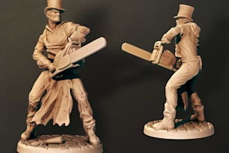 do custom 3d figurine, 3d articulated model 3d action figure zbrush 3d printing