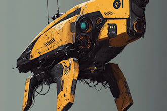 make a sci fi spaceship model