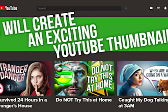 make bold and engaging youtube thumbnails fast