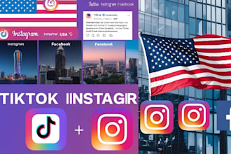 create USA tiktok ads account, USA instagram account, USA instagram account