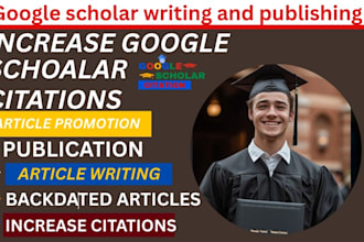 write and publish article in peer reviewed index google scholar journal