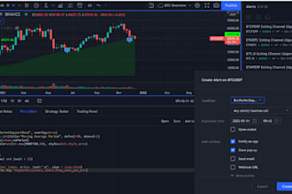 code your tradingview indicator strategy trading bot in pine script