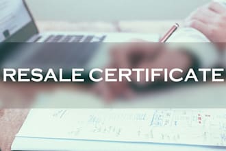 create resale certificate in the US