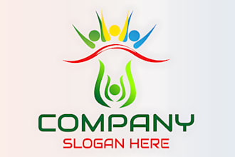 make a modern nonprofit, charity, foundation, community, or ministry logo