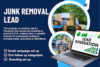 generate junk removal lead with facebook leads campaign for junk removals