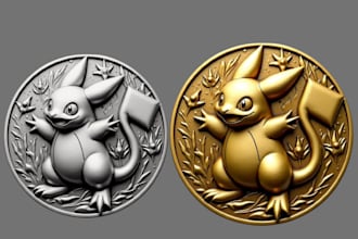 sculpt 3dcoin, bas relief stl face model for cnc laser engraving and 3d printing