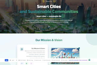 build landing page modern and  responsive