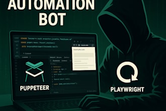 develop a stealth headless browser automation bot using puppeteer or playwright