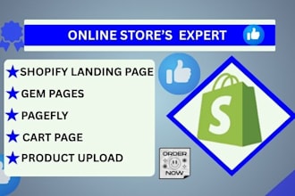 clone shopify product landing page, with pagefly gempages funnelish zipify replo