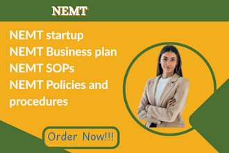 help you start and grow your nemt or medical courier business with a clear plan