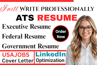 professional executive resume federal resume government resume usajobs in 24hrs